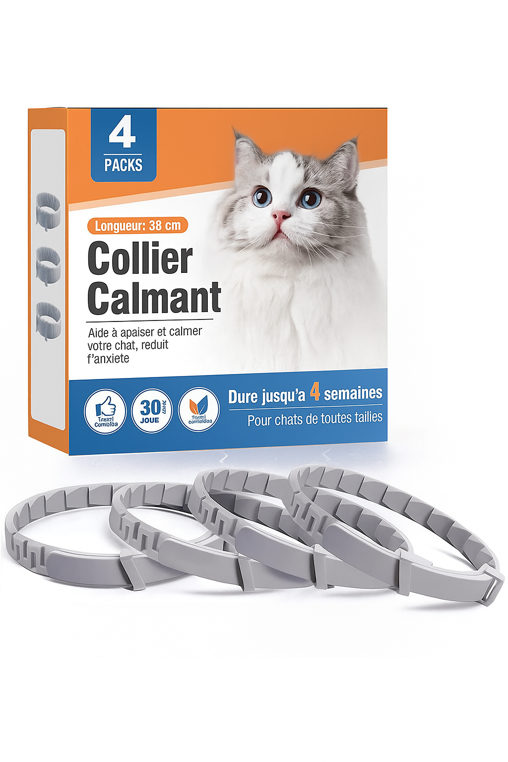 Collier Apaisant pour Chiens et Chats – Anti-Stress Naturel