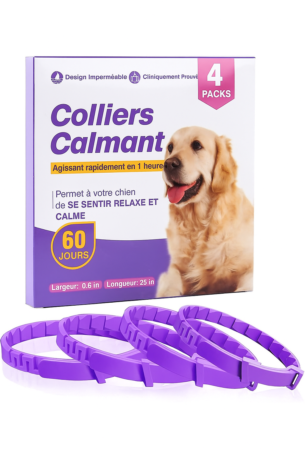 Collier Apaisant pour Chiens et Chats – Anti-Stress Naturel