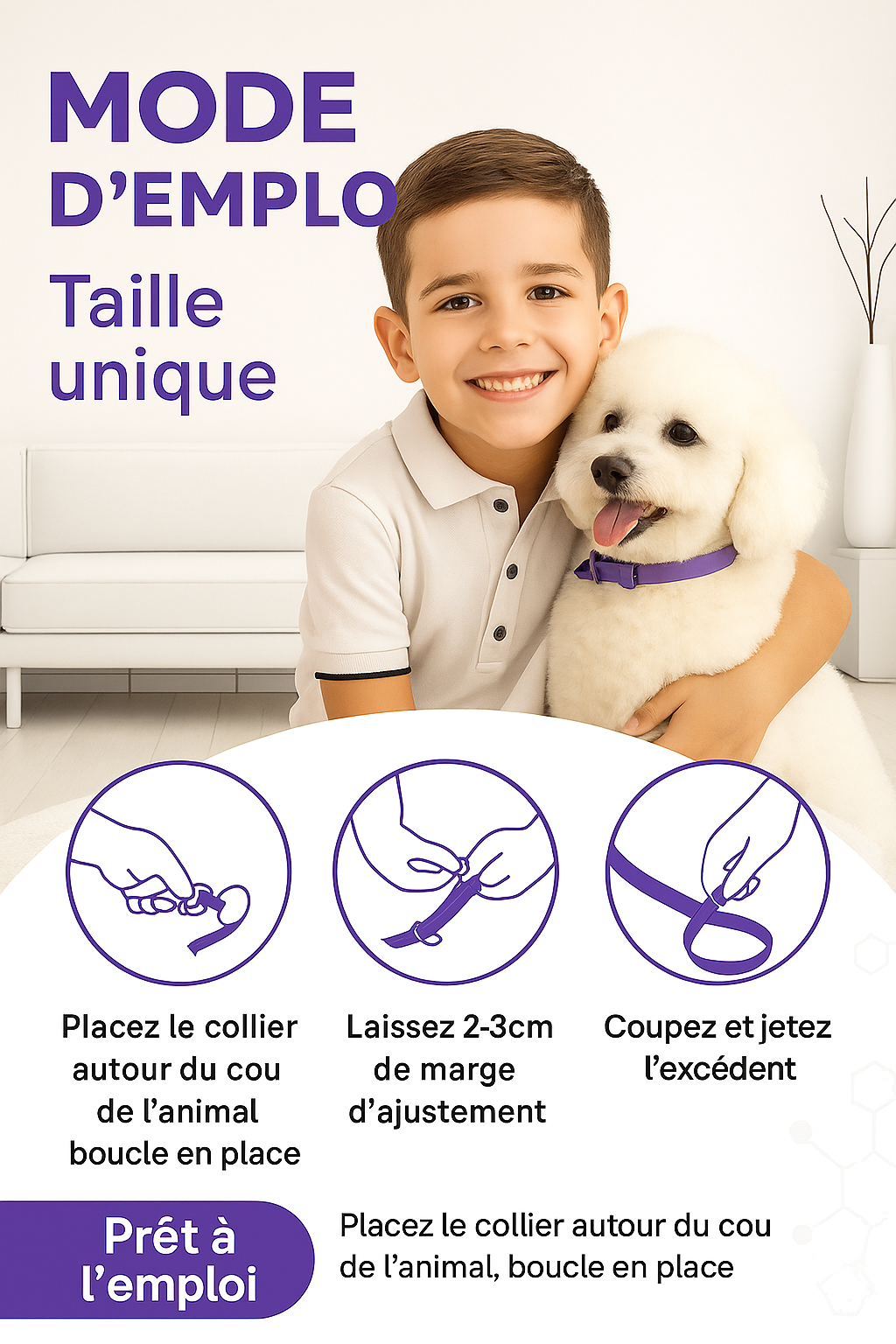 Collier Apaisant pour Chiens et Chats – Anti-Stress Naturel