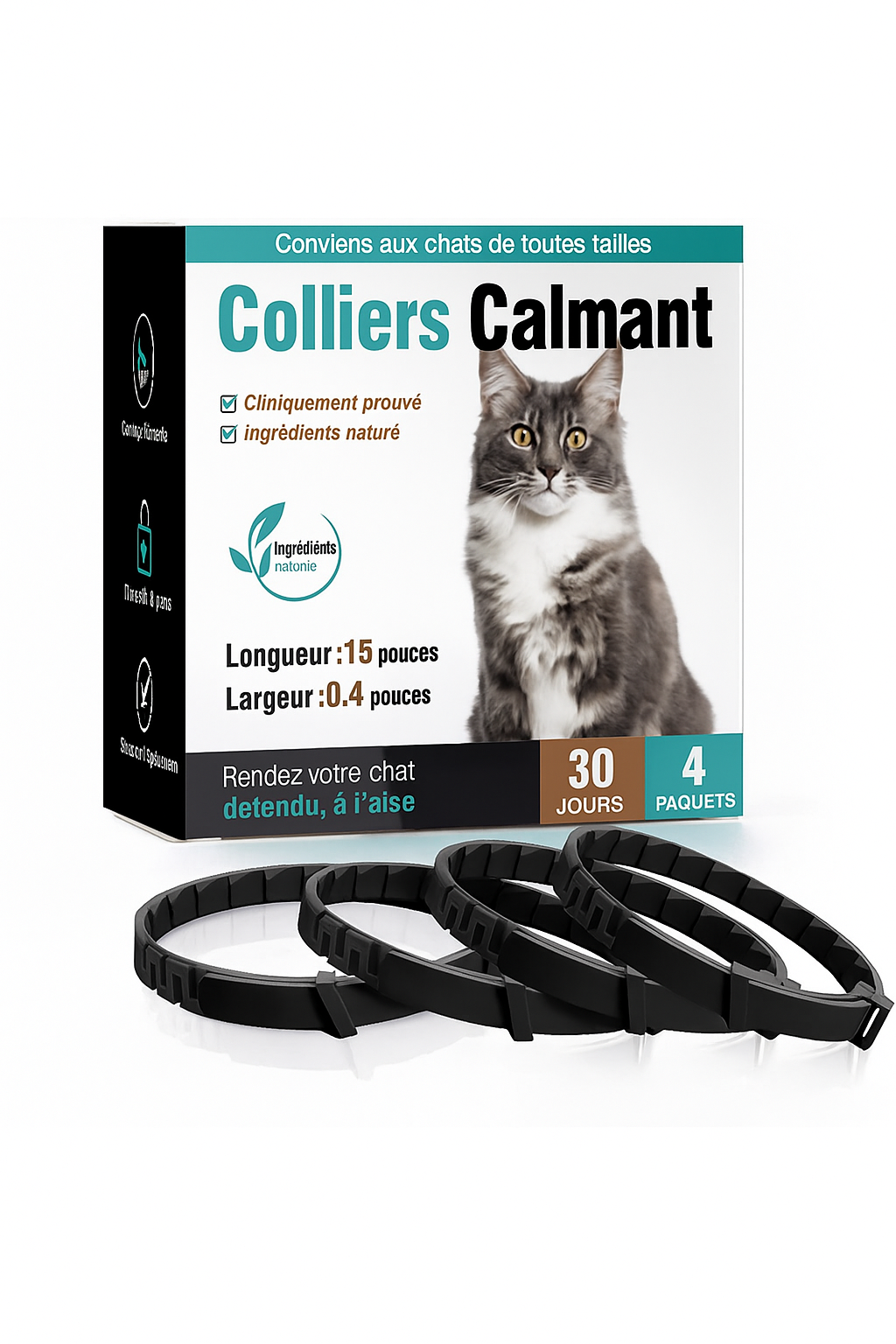 Collier Apaisant pour Chiens et Chats – Anti-Stress Naturel